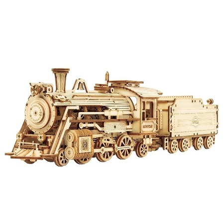 DIY つくるんです! つくろう!3Dウッドパズル 貨物蒸気機関車 MC501【日本語説明書付き】