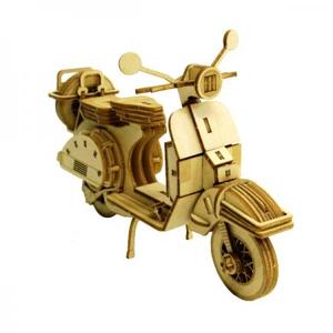 3D木製パズル Wooden Art ki-gu-mi スクーター