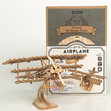 DIY つくるんです! つくろう!3Dウッドパズル 飛行機 TG301【日本語説明書付き】
