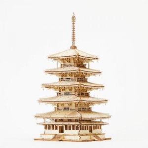 3D木製パズル Wooden Art ki-gu-mi NEW五重塔