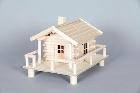 二日間特別値下げ❗建築模型✨HOサイズ✨木製キット✨ログハウス✨白樺リゾートDX