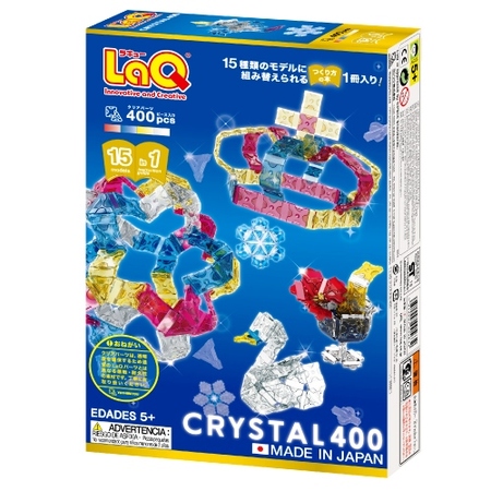ヨシリツ ブロック 知育玩具 LaQ ラキュー クリスタル 400 L005632