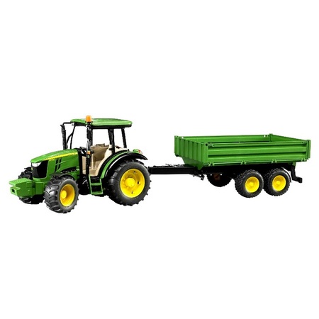 農業 トラクター BRUDER JD5115M トラクター&グリーントレーラー 02108