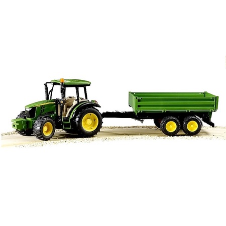 農業 トラクター BRUDER JD5115M トラクター&グリーントレーラー 02108