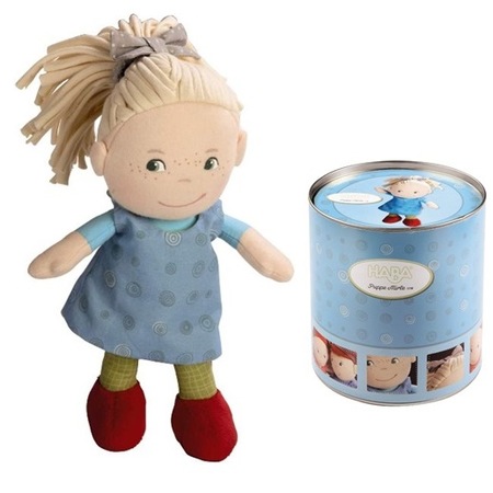 布のおもちゃ 人形 HABA ハバ 缶入りドール おすましミレ HA5738
