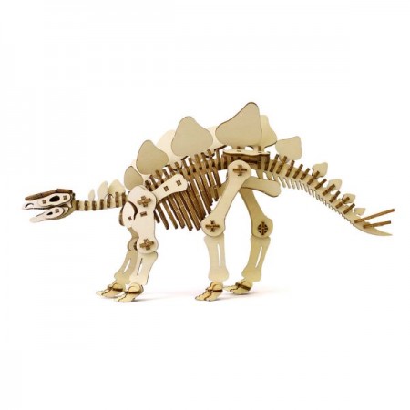 3D木製パズル Wooden Art ki-gu-mi ステゴサウルス