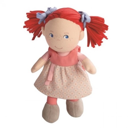 布のおもちゃ 人形 HABA ハバ 缶入りドール 赤毛のミリ HA5737
