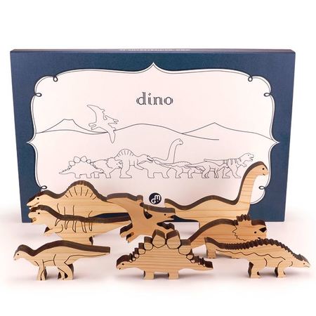 木のおもちゃ 日本製 積み木 マストロジェッペット DINO(ディノ)