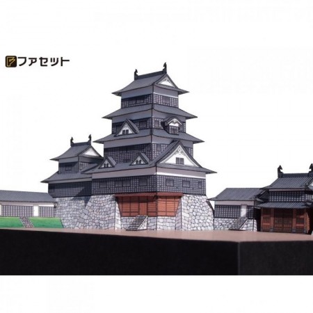 ペーパークラフト ファセット 日本の名城シリーズ 復元 桑名城 1/300(48)