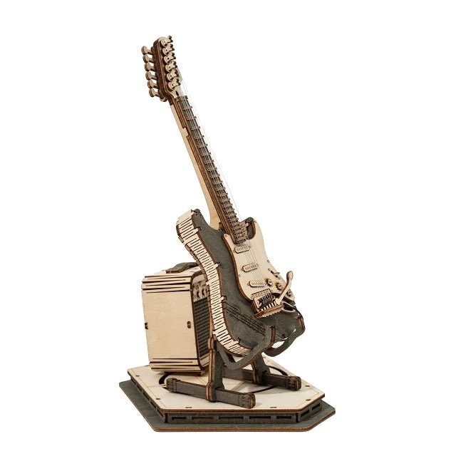 DIY つくるんです! 3Dウッドパズル 楽器シリーズ エレキギター TG605